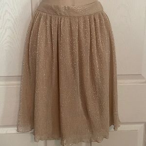 H&M NWT Polka Dot Skirt Layered Pleated Flair Women’s Size 8